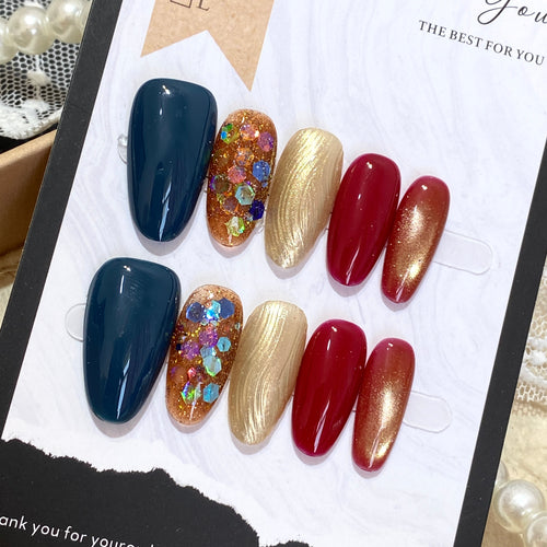 Midnight Jewel Press-On Nails