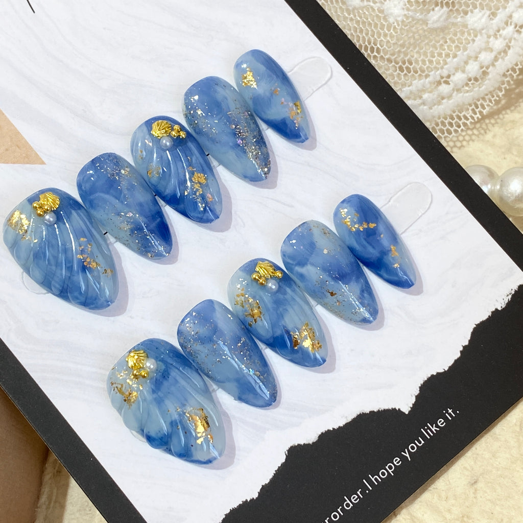 Ocean Whisper Press-On Nails
