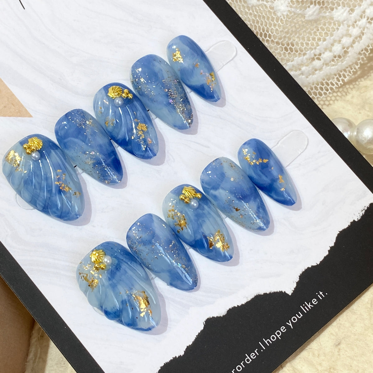 Ocean Whisper Press-On Nails