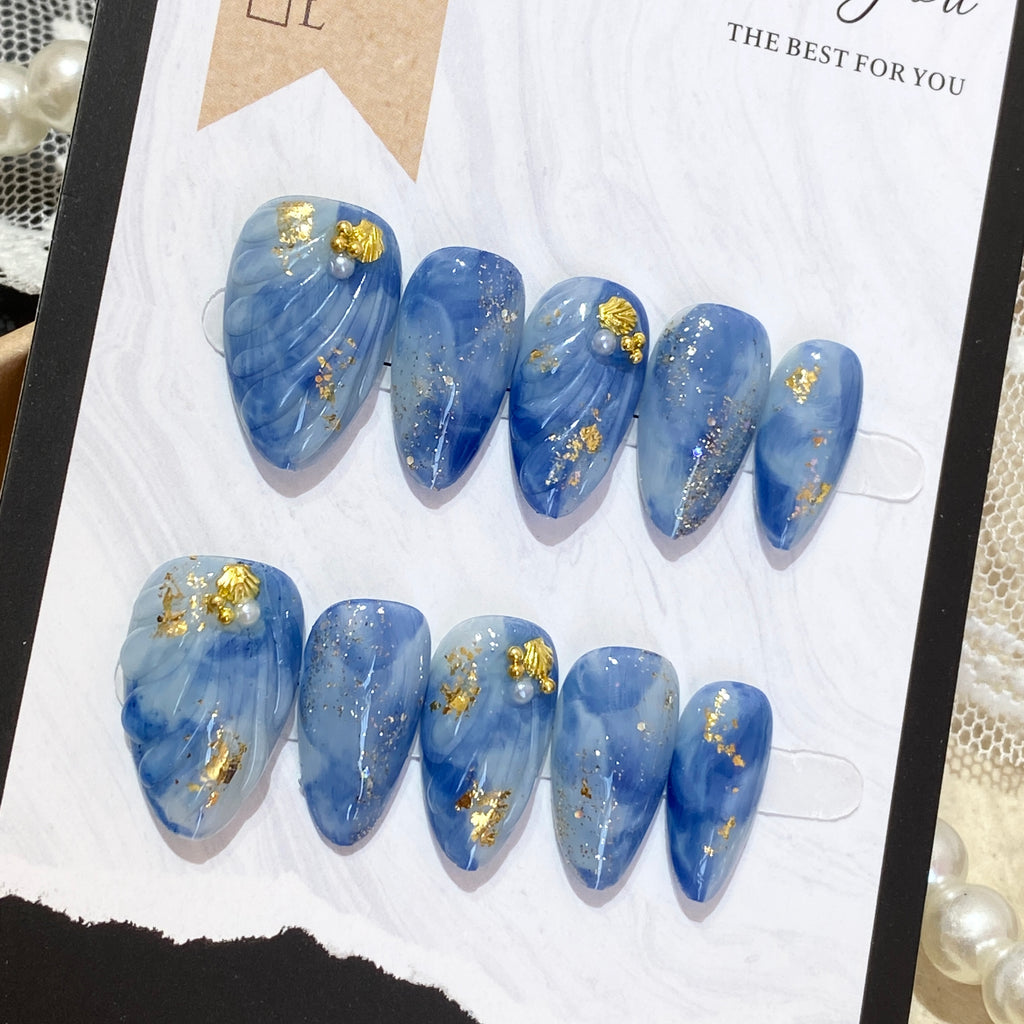 Ocean Whisper Press-On Nails